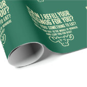 Weihnachten Urlaub Kann ich Ihr Eggnog für Sie wie Geschenkpapier (Rolleneckpunkt)