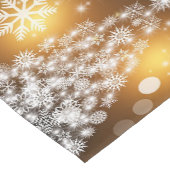 Weihnachten, Urlaub, Schneeflocken, Gold, Sparkass Kurzer Tischläufer (Ecke)