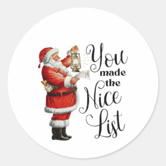 Weihnachten, Urlaub, Weihnachtsmarken Runder Aufkleber