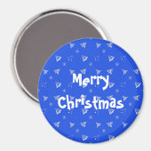 Weihnachten Urlaubsmuster. Magnet (Vorderseite/Rückseite)