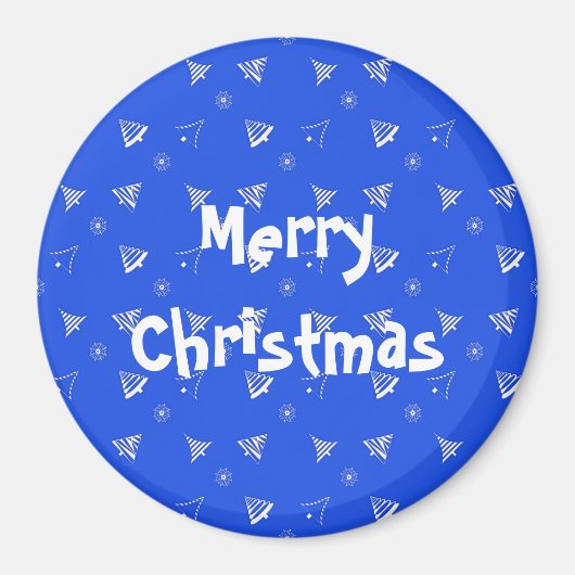 Weihnachten Urlaubsmuster. Magnet (Vorne)