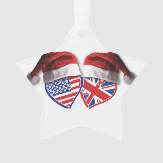 Weihnachten - USA und Großbritannien - Flaggen - H Ornament