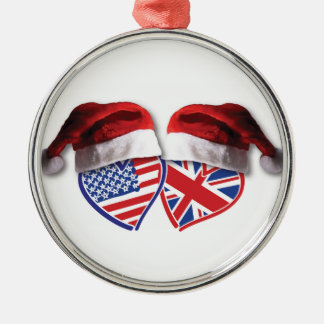 Weihnachten - USA und UK - Weihnachtsmannmützen fü Ornament Aus Metall