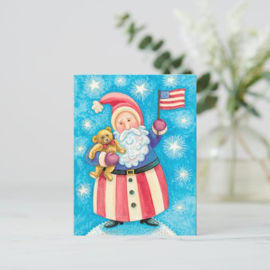 Weihnachten USA Weihnachtsmann (Stehend Vorderseite)