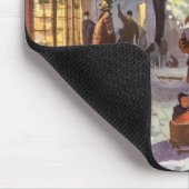 Weihnachten, Vater Shopping mit Kindern Mousepad (Ecke)