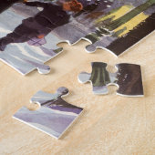 Weihnachten, Vater Shopping mit Kindern Puzzle (Seite)