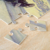 Weihnachten, Vater und Tochter Rodelbahn Puzzle (Seite)