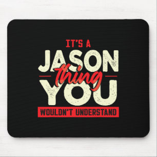 Weihnachten Vatertag Geburtstag Name Jason Mousepad