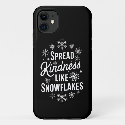Weihnachten verbreitet Kindheit wie Schneeflocken Case-Mate iPhone Hülle (Rückseite)