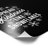 Weihnachten verbreitet Kindheit wie Schneeflocken  Fotodruck (Ecke)