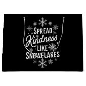 Weihnachten verbreitet Kindheit wie Schneeflocken  Große Geschenktüte (Vorderseite)