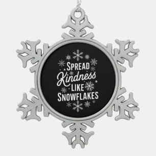 Weihnachten verbreitet Kindheit wie Schneeflocken Zinn-Ornament