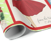 Weihnachten vergangene Geschenkpapier (Rolleneckpunkt)