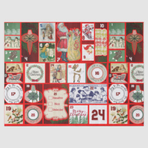 Weihnachten vergangene Seidenpapier
