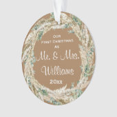 Weihnachten Verheiratet Ornament (Vorderseite)