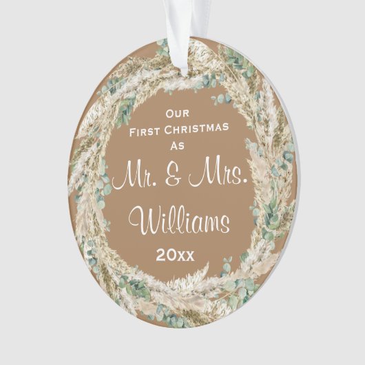 Weihnachten Verheiratet Ornament (Vorderseite)