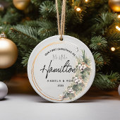 Weihnachten Verheiratete Keramik Ornament, Bouquet Keramik Ornament