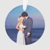 Weihnachten Verheiratetes Foto Weihnachten Ornament (Vorderseite)