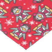 Weihnachten verpackt Pinguine Tischtuch Tischdecke (Schrägansicht)