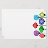 Weihnachten verziert Briefpapier (Vorne/Hinten)