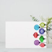 Weihnachten verziert Briefpapier (Stehend Vorderseite)