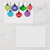 Weihnachten verziert Visitenkarte (Vorne/Hinten)