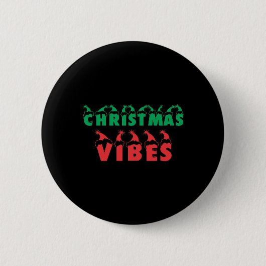 Weihnachten Vibes Holidays Xmas Button (Vorderseite)