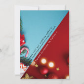 Weihnachten Vibes Minimalistisch Save the Date Hoc Einladung (Rückseite)