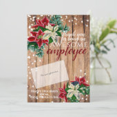 Weihnachten Vielen Dank an den Mitarbeiter Geschen (Stehend Vorderseite)