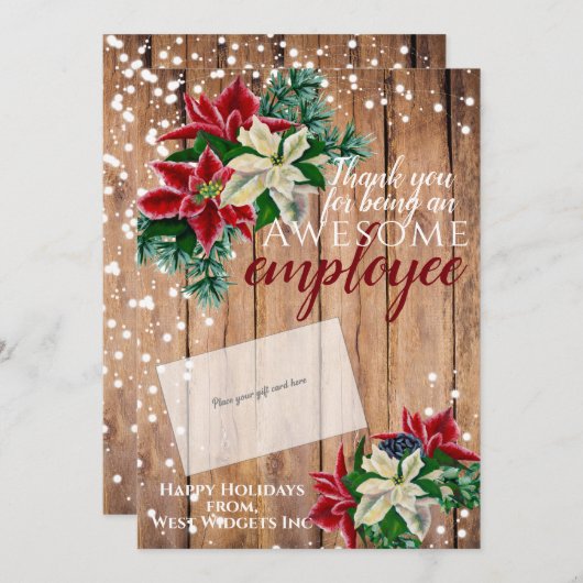 Weihnachten Vielen Dank an den Mitarbeiter Geschen (Vorne/Hinten)