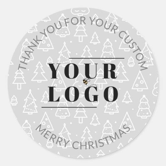 Weihnachten Vielen Dank an kleine Unternehmen, mei Runder Aufkleber (Vorderseite)