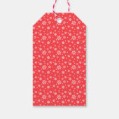 Weihnachten Vielen Dank, dass Sie aquamarin und ro Geschenkanhänger (Rückseite)