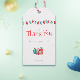 Weihnachten Vielen Dank, dass Sie aquamarin und ro Geschenkanhänger