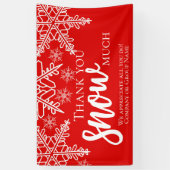 Weihnachten Vielen Dank, dass Sie viel Schnee Banner (Vertikal)