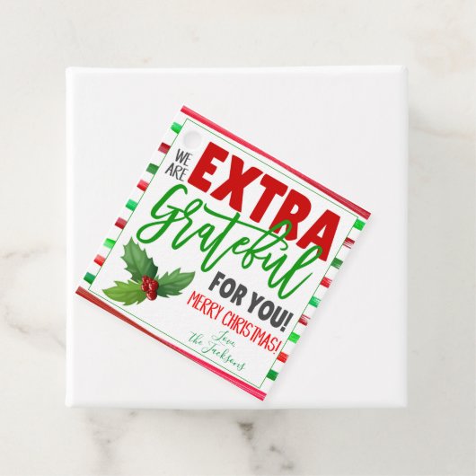 Weihnachten Vielen Dank, Geschenk Tag Geschenkanhänger (Beispiel)