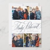 Weihnachten vier Foto elegante Marine (Vorderseite)