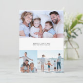 Weihnachten Vier Fotos Stilvoll einfach (Stehend Vorderseite)