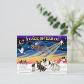 Weihnachten - Vier französische Bullhunde (Stehend Vorderseite)