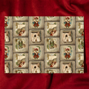 Weihnachten Vignettes zum Kunsthandwerk Seidenpapier