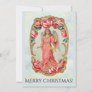 Weihnachten Viktorianisch Angel Gerahmte Rose Einl Karte