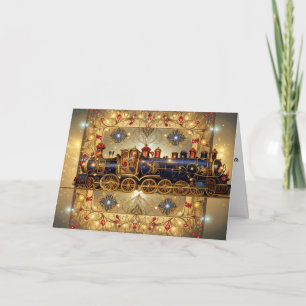 Weihnachten viktorianisch elegante Dampflok Steamp
