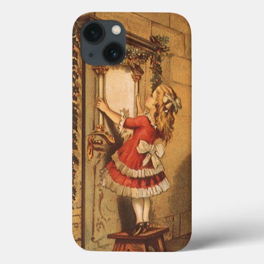 Weihnachten Viktorianisch Girl Hängend eine Garage Case-Mate iPhone Hülle (Rückseite)