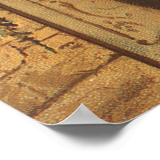 Weihnachten Viktorianisch Girl Hängend eine Garage Poster (Ecke)