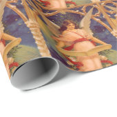 Weihnachten, Viktorianische Angel-LesebBibel Geschenkpapier (Rolleneckpunkt)