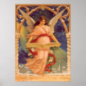 Weihnachten, Viktorianische Angel-LesebBibel Poster (Vorne)