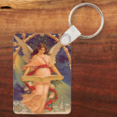 Weihnachten, Viktorianische Angel-LesebBibel Schlüsselanhänger (Rückseite)