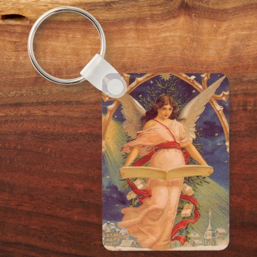 Weihnachten, Viktorianische Angel-LesebBibel Schlüsselanhänger (Vorderseite)