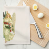 Weihnachten, Viktorianische Engel Geschirrtuch (Viertel Falte)