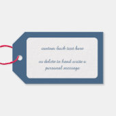 Weihnachten, Viktorianische Engel im Segelboot Geschenkanhänger (Rückseite Horizontal)