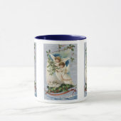 Weihnachten, Viktorianische Engel im Segelboot Tasse (Zentrum)